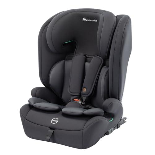 Bebeconfort EverFix Plus i-Size, Seggiolino Auto 9-36 kg Evolutivo, 15 Mesi-12 Anni, 76-150 cm, Seggiolino Auto ISOFIX, Protezione dagli Impatti Laterali, Poggiatesta 14 Posizioni, Full Black