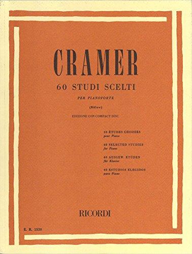 Cramer: 60 Studi Scelti per Pianoforte H Bulow | Metodo Completo CD | Esercizi Pianistici Avanzati Progressivi | Raccolta Spartiti Tecnica Pianistica | Risorsa Didattica Insegnanti Studenti Intermedi