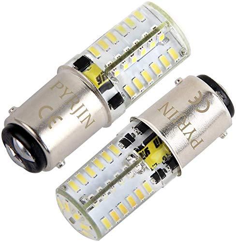 PYRJIN Ba15d Led Lampadina 12V, Doppio Contatto Baionetta Sbc, 5W Equivalenti A 35W Bulbo Alogeno, Bianco Freddo 6000K, In Silicone Le Rende Per Del Camper, Barca, Roulotte Illuminazione. (2 Pz)