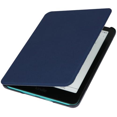 ZhaoCo Custodia per 7'' Kindle Paperwhite 12ª Generazione 2024, Kindle Colorsoft Signature e Kindle Paperwhite Signature Edition E-Reader, Magnetica Cover Protettiva Sottile Auto Sveglia/Sonno - C Blu