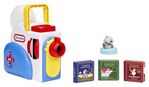 Little Tikes Story Dream Machine Starter Kit con 3 Fiabe Classiche - Proiettore di Luci, Suoni e Audio per Bambini - Include 3 storie e 1 Personaggio - Per bambine e bambini di età superiore ai 3 anni