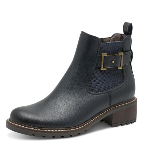 Jana Damen Chelsea Vegan, Stivali Donna, Blu Navy, 38 EU