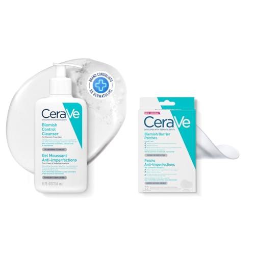 CeraVe Patches Idrocolloidali Anti Brufoli, Per Pelli a Tendenza Acneica, Trasparenti e Invisibili sulla Pelle, Non lascia segni + Routine Correlate a Questo Prodotto