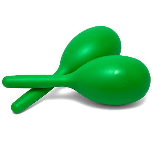 TIGER In Plastica Full Size Maracas - Coppia colore Verde