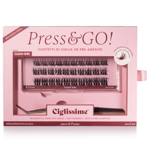 CIGLISSIME CLEAN GIRL Press&Go - Starter Kit Extension Ciglia + Pinzetta
