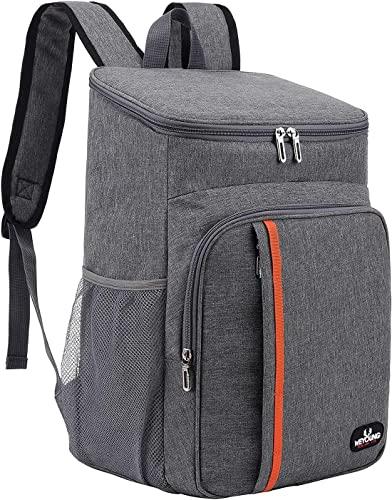 Zaino Frigo Termico 26L, Grande Borsa Porta Pranzo, per Spesa Isoterma, per PIC-nic All'aperto/Eventi Sportivi (A. Classico - Grigio)