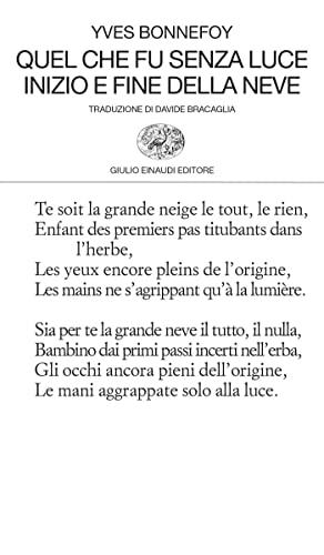 Quel che fu senza luce. Inizio e fine della neve