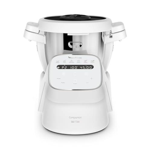 Moulinex Companion, Robot da Cucina Multifunzione per 10 Persone, 14 Funzioni e Modalità Manuale, Capacità 3L, Colore Grigio, HF8401F1