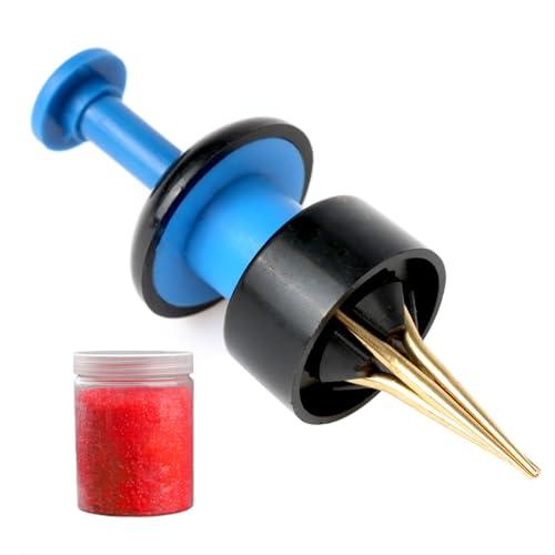 Generico Fasce per Esche, Strumento per Legare Pellet per la Pesca, Strumento per Esche Fasce per Esche Piccole, Kit da Pesca, Attrezzatura terminale da Pesca, Clip per Pellet con 1000 Elastici per e