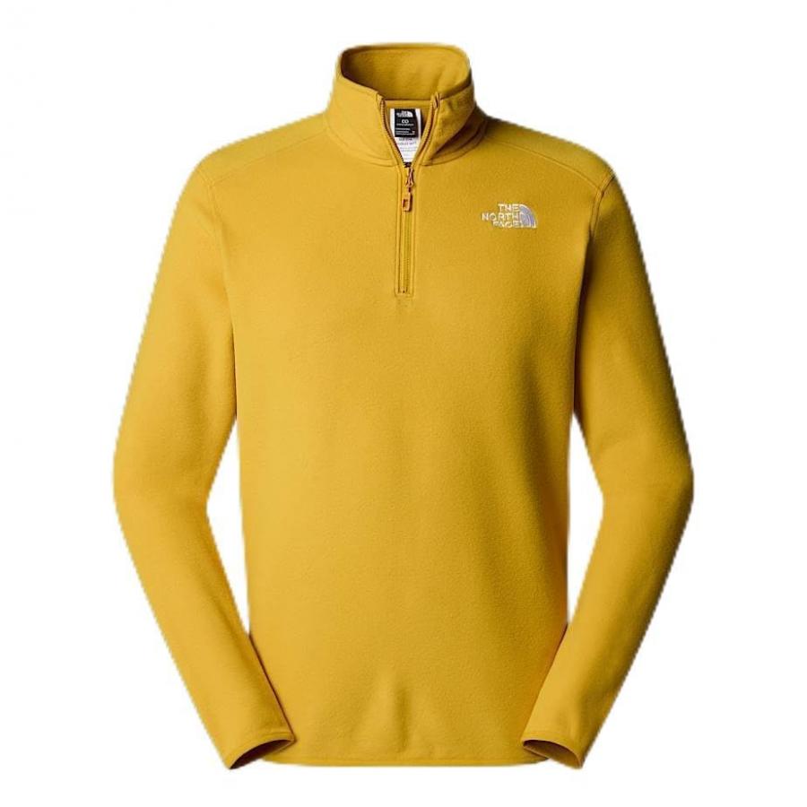 THE NORTH FACE NF0A855W0XI M 100 Glacier 1/4 Zip - EU Maglia Lunga Uomo Turmeric Taglia S