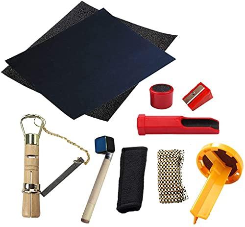 Scott Edward Kit di Riparazione Stecca da Biliardo 10 Pezzi in Set Accessori