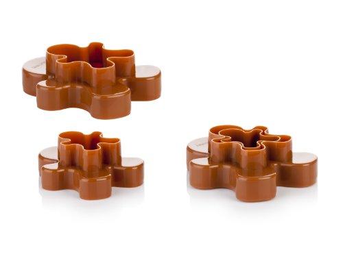 Tescoma 630867 Delicia Tagliabiscotti Doppio Taglio Omini di Pan di Zenzero, 4 Misure