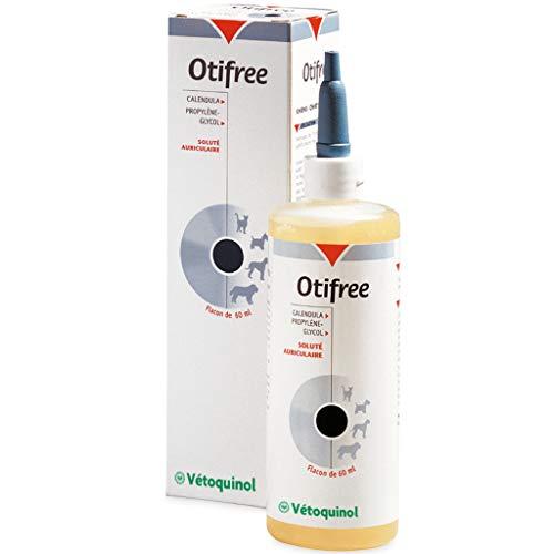 VETOQUINOL P9026, Otifree – 60 ml, Soluzione per Le Orecchie degli Animali