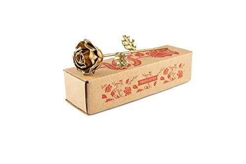 Forging Art Bcn® Rosa Eterna in Ferro Forgiato a Mano (Oro)