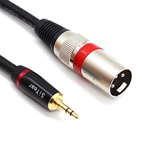 SiYear - Cavo per microfono da mini jack stereo da 3,5 mm a XLR maschio a 3 pin, cavo adattatore per collegamento (1,5 m)