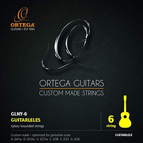 Ortega Guitars GLNY-6 Corde per Guitalele, Scalatura 420-440 mm, 6 Unità