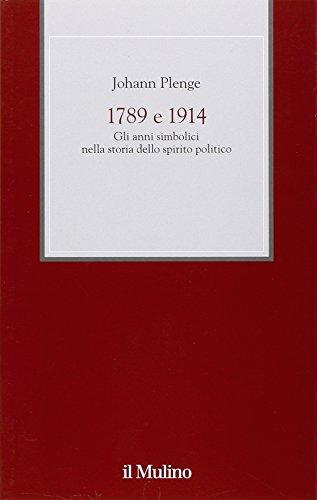 1789 e 1914. Gli anni simbolici nella storia dello spirito politico