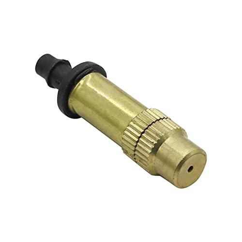 EFARMA Ugelli nebulizzatori for irrigazione, 1/4 Rame atomizzato Agricoltura Serra Giardino Irrigazione Irrigatore Nebbia Ugelli spruzzatori for irrigazione Nebbia d'Acqua in Ottone 10 Pezzi