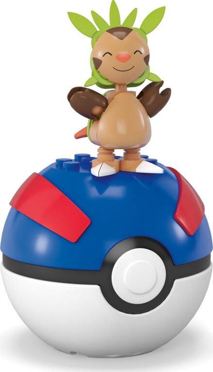 Mega Pokémon Chespin Building Toy Kit, action figure snodabile (23 pezzi), HWR20