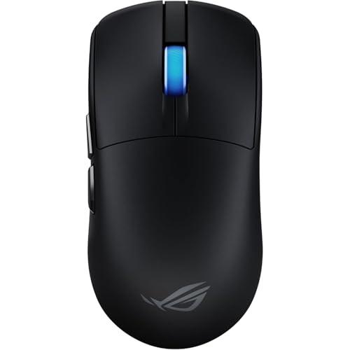 ASUS ROG Harpe II Ace, Mouse Gaming Wireless, Sensore Ottico AimPoint Pro 42K, Polling 8K, Tasti Ottici, 5 Pulsanti Programmabili, Progettato per Giochi FPS, Solo 48 g di Peso, Simmetrico, Nero
