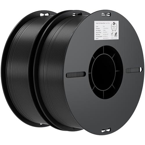 Creality Ender PLA Filamento 1,75 mm per Stampante 3D, Bobina 2 kg (4,4 libbre), Dimensionale +/- 0,02 mm, Adatta alla Maggior Parte delle Stampanti 3D (Nero*2)