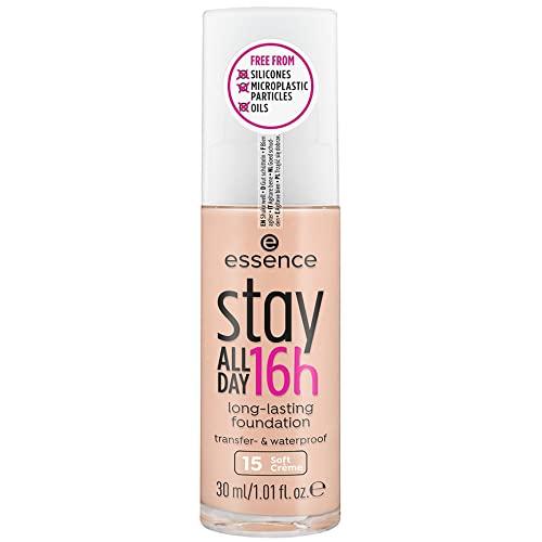 Essence Stay All Day 16H Long-Lasting Maquillaje, 15 Soft Creme