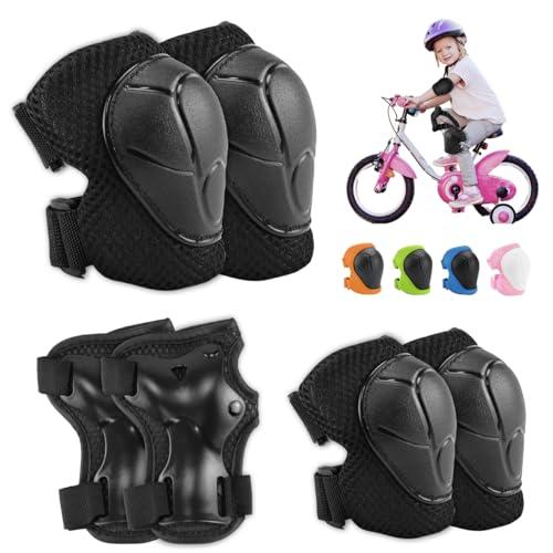 Protezione Kit per Bambini 6 in 1 Protezioni Skateboard Bambino Set di Ginocchiere Protezioni Ginocchiere Gomitiere Tutore Polso Set per Ragazze Ragazzi Skateboard Bicicletta Pattinaggio Monopattino