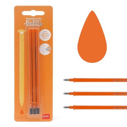 Ricariche cancellabili per penne in gel Legami, colore arancione, confezione da 3 (REFEP0011)