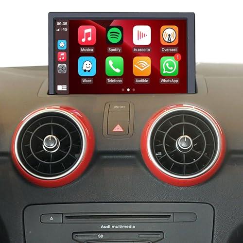 7 pollici Touch Display con Aggiornamento Wireless CarPlay Android Auto per Audi A1 S1 8X MMI 3G Kit Autoradio Navigazione GPS Android 13 Applicazioni, Netflix Spotify Prime