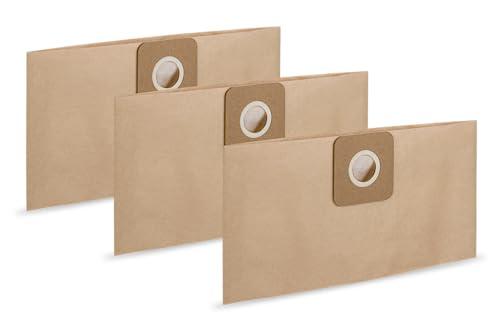 Zeegma Set di 3 sacchetti per aspirapolvere industriali ZONDER PRO COMPACT, 2 strati e resistenti agli strappi, adatti per allergici e riducono le emissioni di polvere