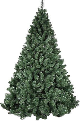 Albero di natale Pino 150 180 210 230 270 CM SUPER FOLTO REALISTICO VERDE NATALE (240CM)