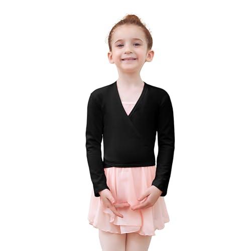 Tancefair Maglioncino da Balletto per Bambini Top da Danza Cotone Crossover Ballet Cardigan per Bambini e Donne