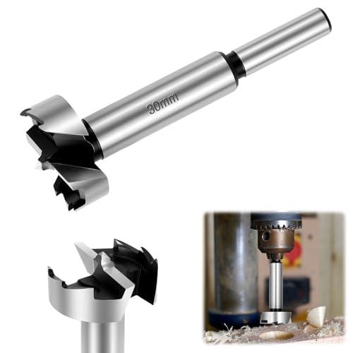 Flintronic Punta Forstner, Ø 30 mm Punta professionale, trapano a ali piatte, punta per legno per Compensato, Foratura in legno, Plastica