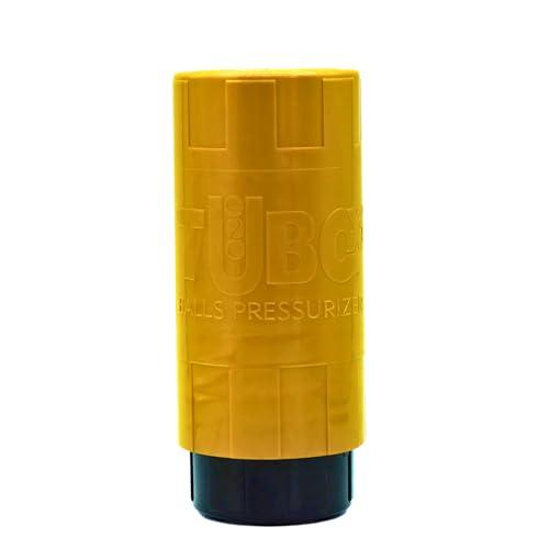 TUBOPLUS X3 - Pressurizzatore per palline da paddle e tennis | Scatola ermetica per mantenere la pressione e recuperare il rimbalzo | Capacità: 3 palle | Pompa non Inclusa - Oro