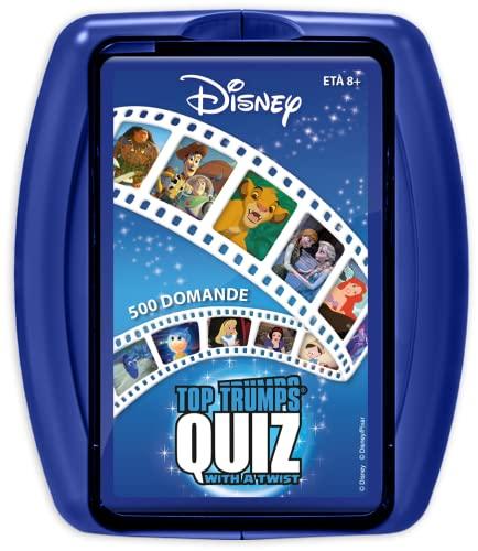 Top Trumps Quiz Disney Classic, gioco a quiz basato su personaggi Disney come Elsa, Simba, Cenerentola e Pinocchio, ottimo regalo per bambini dagli 8 anni in su