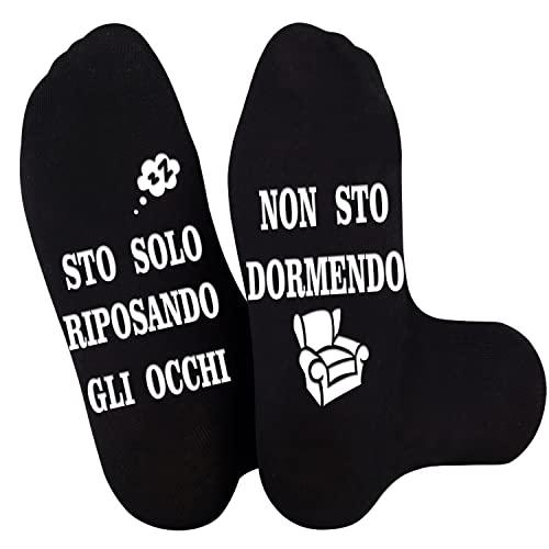 Merclix Calzini Uomo Divertenti e Simpatici Regalo Papà, Nonno, Nipote per Natale, Compleanno Festa Del Papà, San Valentino, Per Lui, Fidanzato