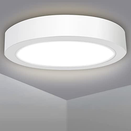 EXTRASTAR Plafoniera LED 36W(=187W), Bianco naturale 4200K 3200LM Lampada da Soffitto per Bagno, Moderni LED Luce Rotonda, per Soggiorno Camera da letto Bagno Cucina Balcone Corridoio