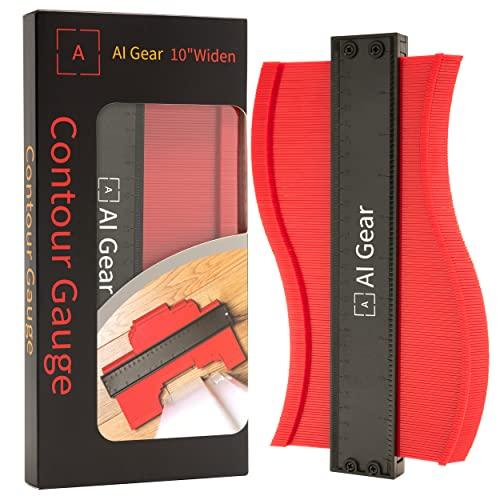 AI Gear - Duplicatore di profilo, 25,4 cm, espandibile, strumento per una misurazione precisa di forme irregolari, per pavimenti e piastrelle in legno laminato