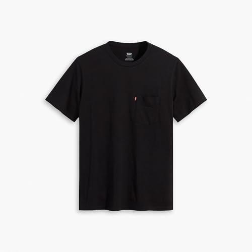 Levi's Short Sleeve Classic Pocket Tee, Maglia di tuta Uomo, Mineral Black Slub, M