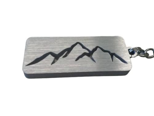 Montagna, alpinismo, monti, escursionismo, sci, portachiavi vette in alluminio