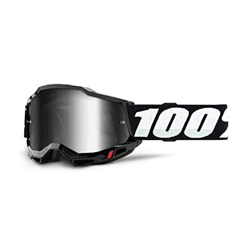 100% Maschera ACCURI 2 Black - Lente A Specchio Argento