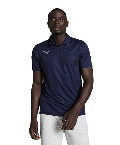 Puma Teamliga Sideline Polo, Camicia Uomo, Peacoat-puma White, L