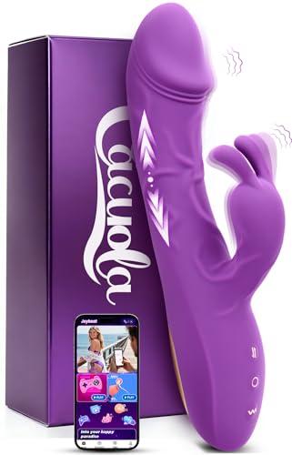 Sex Toys Vibratoreper Donna Professionale, AI Sync Vibratore Rabbit 10 * 10 Telescopica Vibrazione Modalità, Adatto Sexytoysys Donna Gochi Erotiici Per Coppie Vibratoreper Donna Punto G Squirting
