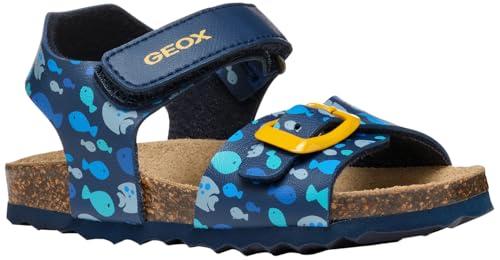 Geox B Sandal CHALKI Boy, Navy/Yellow, 26 EU