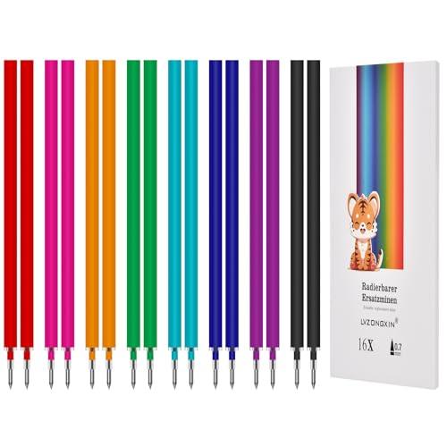 16 pezzi mine di ricambio cancellabili bunt - compatibili con Legami - facili da cancellare - semplici e pratiche per la scuola e la vita di tutti i giorni, punta della penna 0,7 mm, altezza 13 cm