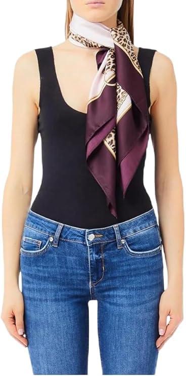 Liu Jo Jeans Foulard Animalier Red Auberg