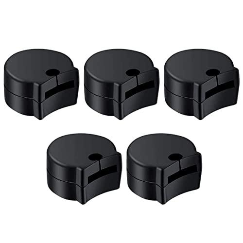 KOMUNJ Set di 5 clarinetto in gomma Thumb per pollice, per clarinetto, accessori di protezione per strumenti musicali, colore nero