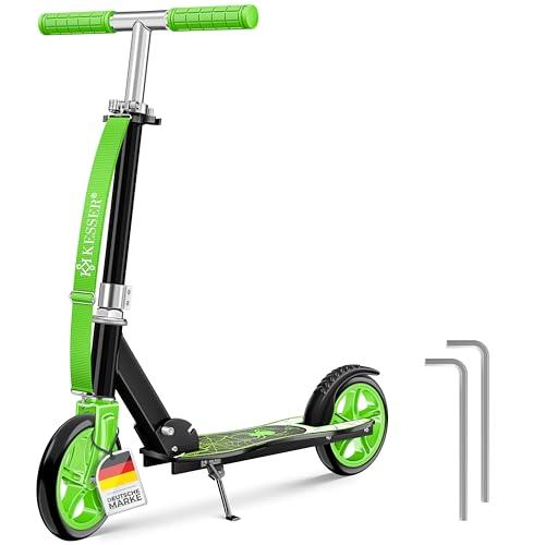 KESSER® City Scooter per Bambini, Monopattino Pieghevole Regolabile in Altezza, Scooter fino a 100 kg, Freno alla Ruota Posteriore, fino a 190 cm di Altezza, Cinghia di Trasporto inclusa