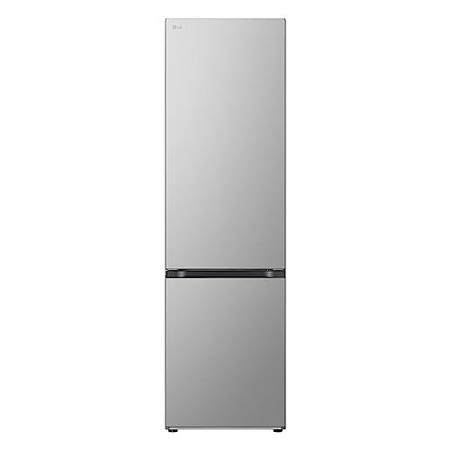 LG GBV5140DPY Frigorifero Combinato, Classe D, Frigorifero No Frost, 344L, Porte piatte, Door & Linear Cooling, Cassetto Fresh Converter, Metal Fresh, Wine Rack, Compressore Smart Inverter,Argento