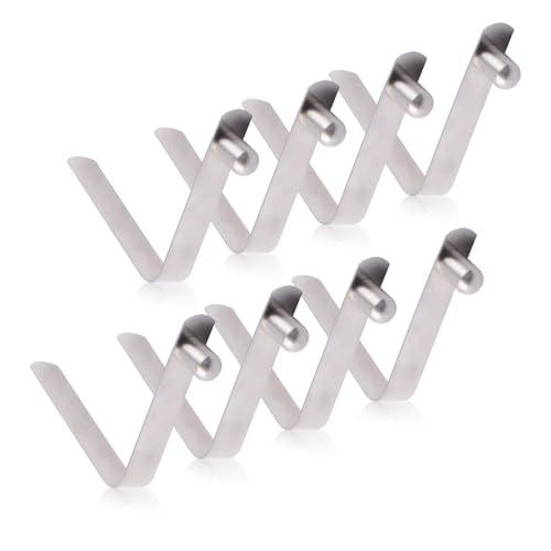 INCREWAY Clip a molla per palo della tenda, 6 mm, clip a molla per kayak, 8 pezzi, in acciaio inossidabile, clip a molla per tenda da campeggio, kayak, pagaia